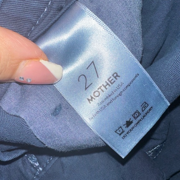 Nwot Mother THE PAPERBAG GREASER ANKLE Navy sz 27 #MJ1 - Picture 5 of 7